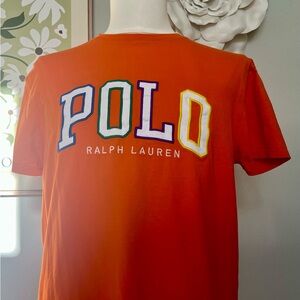 Ralph Lauren Orange Polo RL Patch Shirt